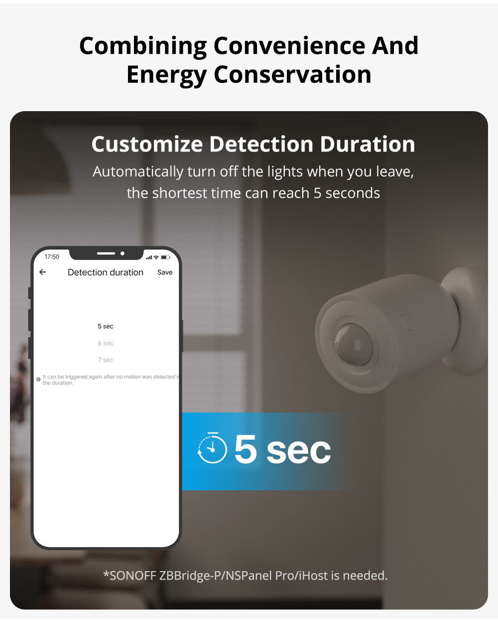 SONOFF SNZB-03P Bewegungsmelder, Zigbee