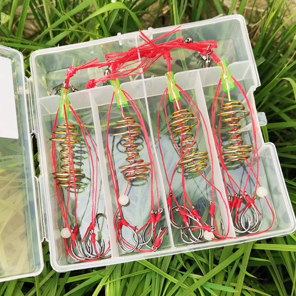 【MR.T】 4pc Perambut Mata Bomb Luminous Bait Spring Bomb Net Bottom ...