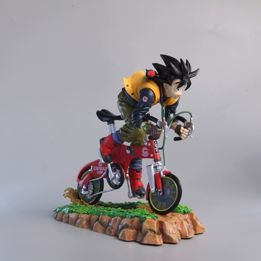 Dragon Impressive Ball Super Saiyan Gk Box Goku Figure With Bicycle For ...