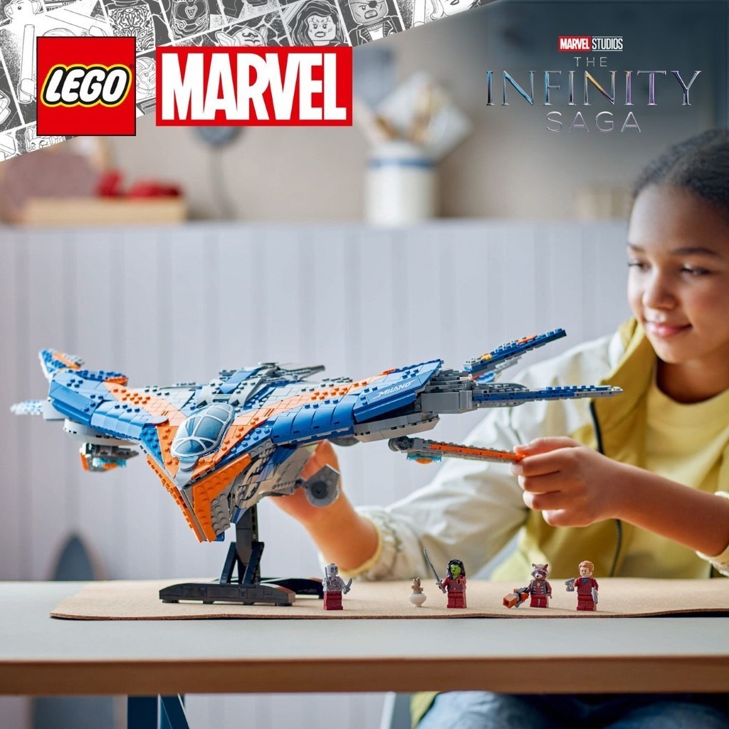LEGO 76286 Marvel Guardians of the Galaxy: The Milano Building Toy Set ...