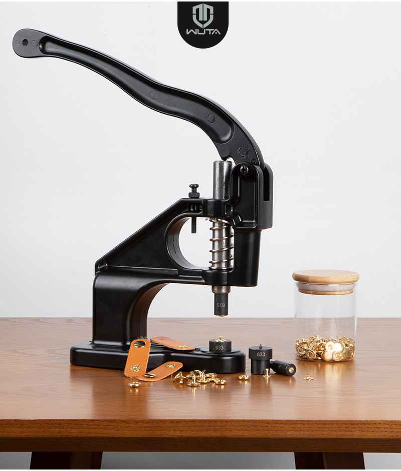 WUTA Hand Press Button Installation Tool Rivets Snap Eyelet Fastener ...