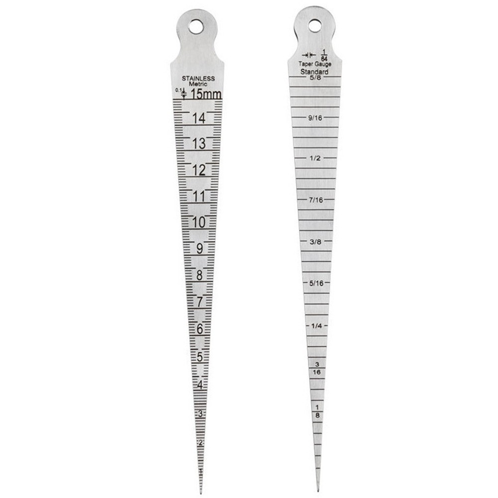 {New822}1-15mm Taper Gauge Feeler Gap Hole Measure Wedge Aperture Scale ...