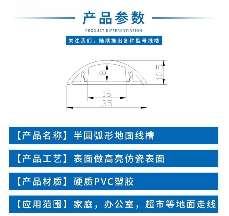 Blinkhouse SelfAdhesive PVC Wire Rouge Curved Surface Mounted Wire