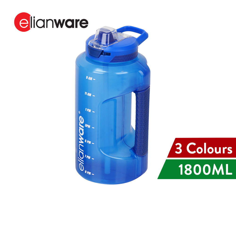 Elianware BPA Free Anti-Slip Handle Water Bottle Portable Outdoor Botol ...