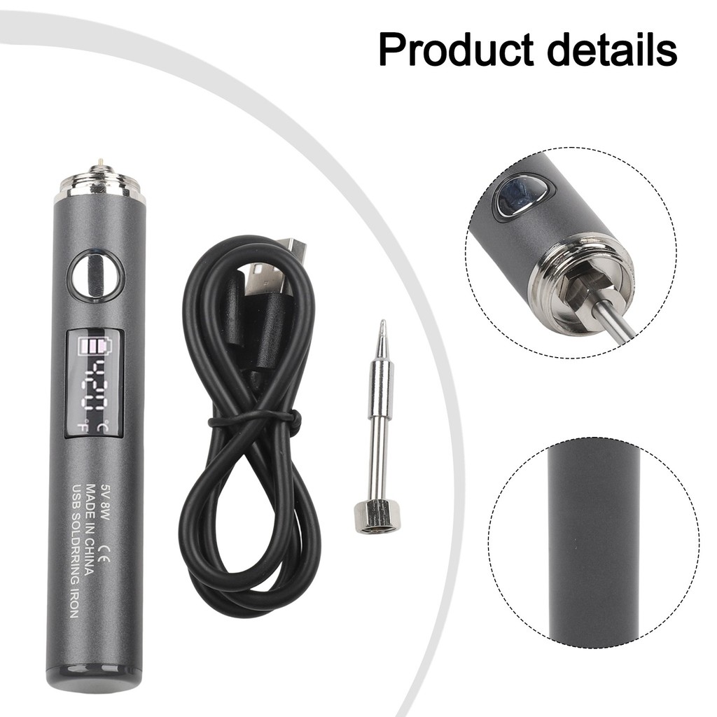 【HDS01】Portable Cordless Soldering Iron Kit: Adjustable Temp & Quick ...