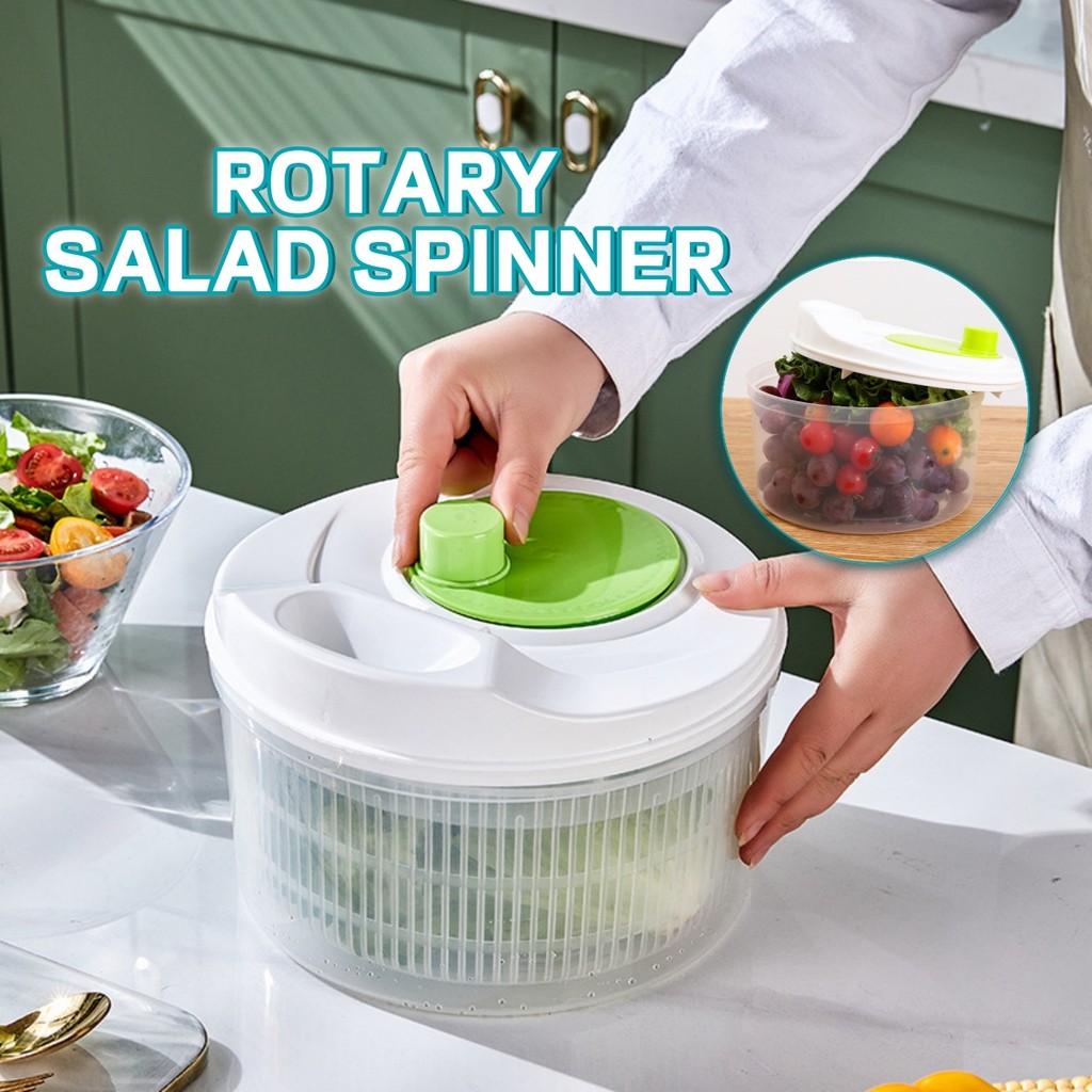 3L Salad Spinner Multifunctional Manual Dehydrated Vegetables Fruits ...