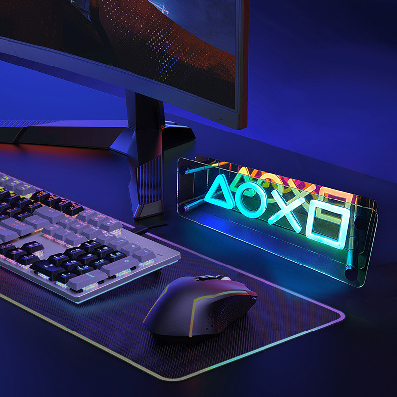 3D Neon Signs for Bedroom Wall Decor USB Powered Switch LED Neon Light ...