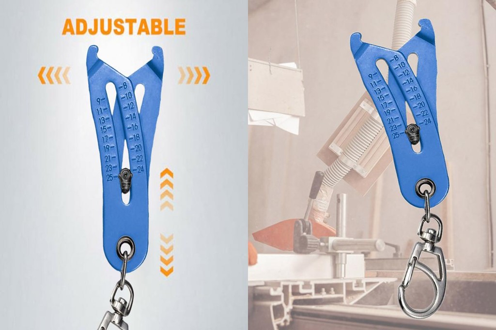 2PCS Portable Precise Thread Size Checker Keychain, Precise