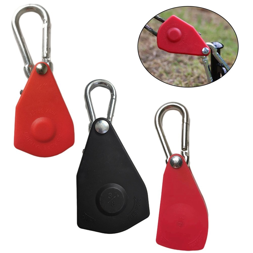 [LUMY] Pulley Adjuster Tent Fastener Metal Pulley Buckle Wind Rope ...