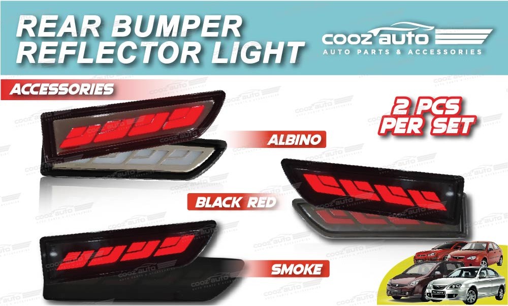 Proton Exora Gen2 Satria Neo Persona Car Rear Bumper Reflector LED ...