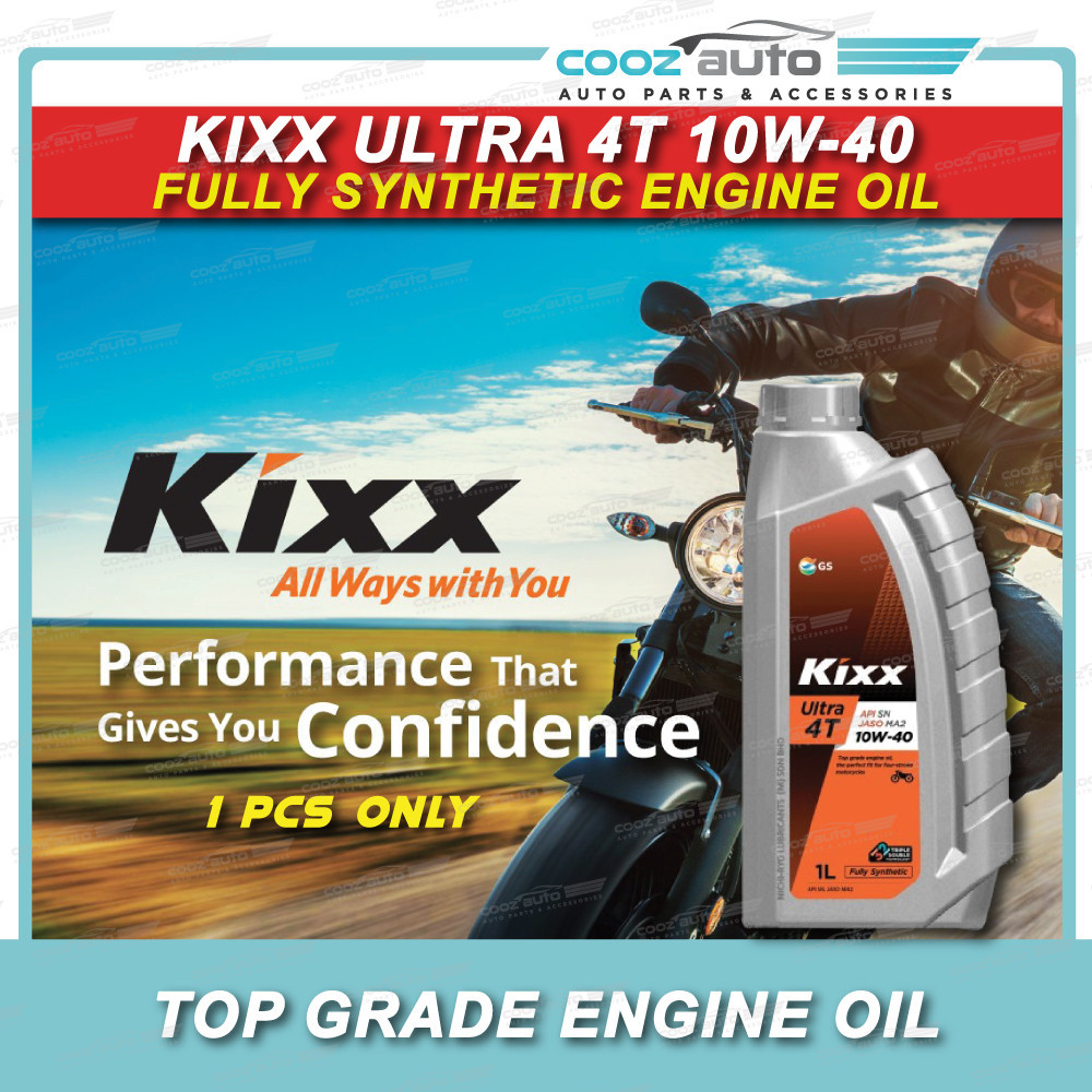 Kixx ULTRA 4T 10W40 10W40 Fully Synthetic Oil Motorcycle Engine Oil (1 Liter ) Shopee Malaysia