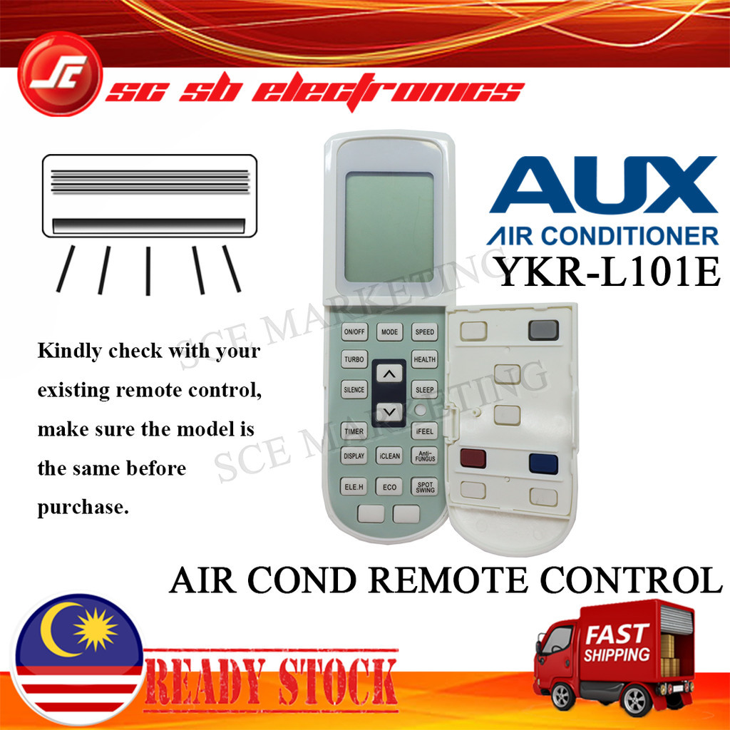 VINABTY YKR-F001 Telecomando Infrarosso Sostitutivo Per Condizionatore AUX (YKR-F/09E, YKR-F/006)