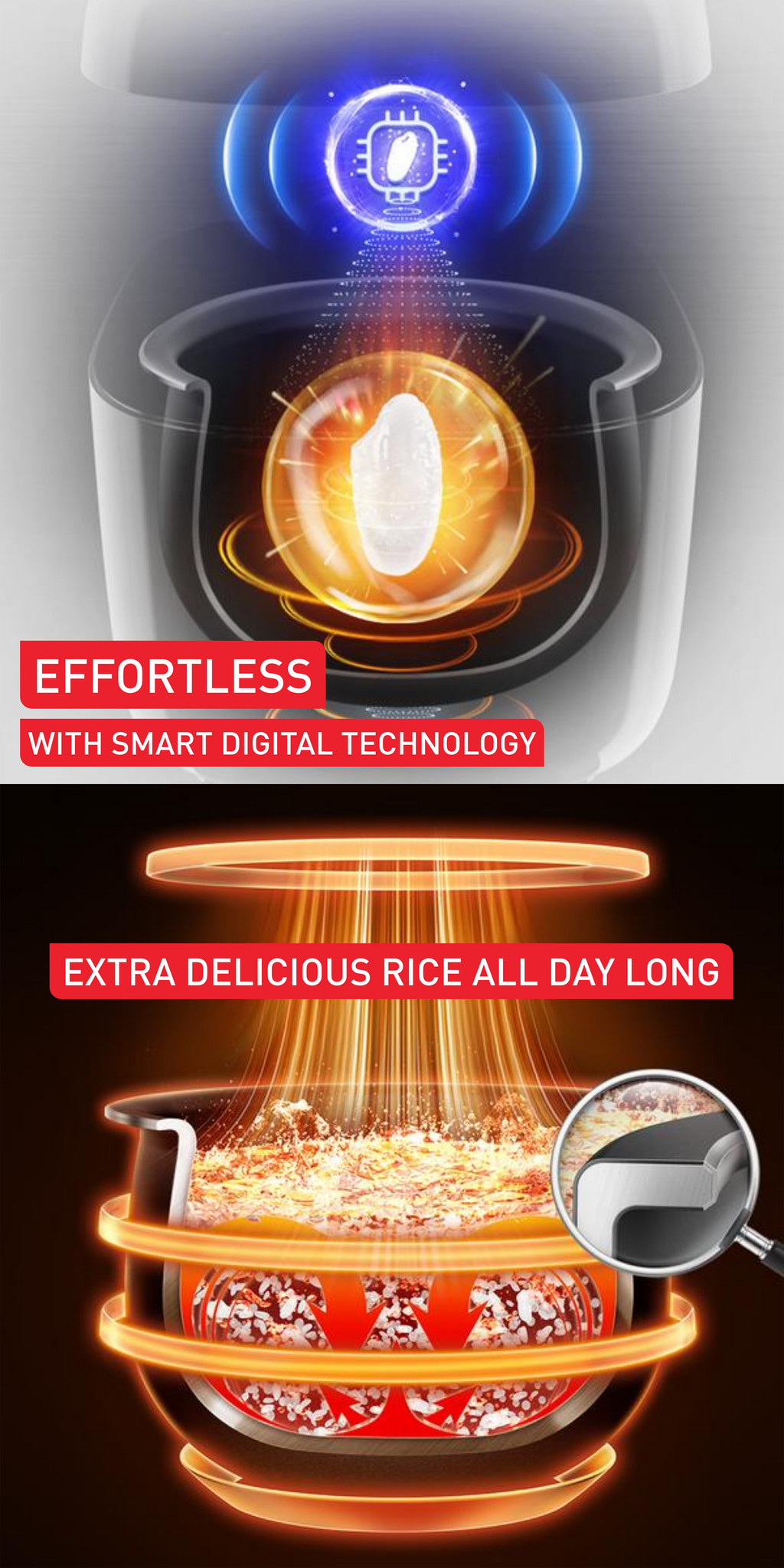 Tefal RK7778 1.8 Liter Rice Cooker Delirice Max Fuzzy Logic Spherical ...