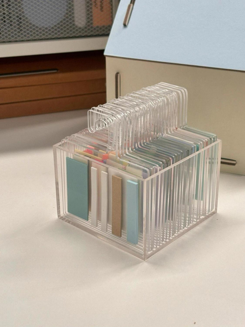 [INS Style Acrylic Note Holder] High-Value Desktop Storage Clothes ...