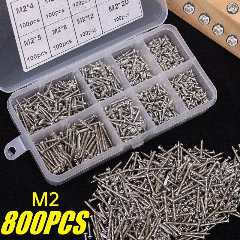 [ Featured ] 10800Pcs Carbon Steel SelfTapping Screws Furniture