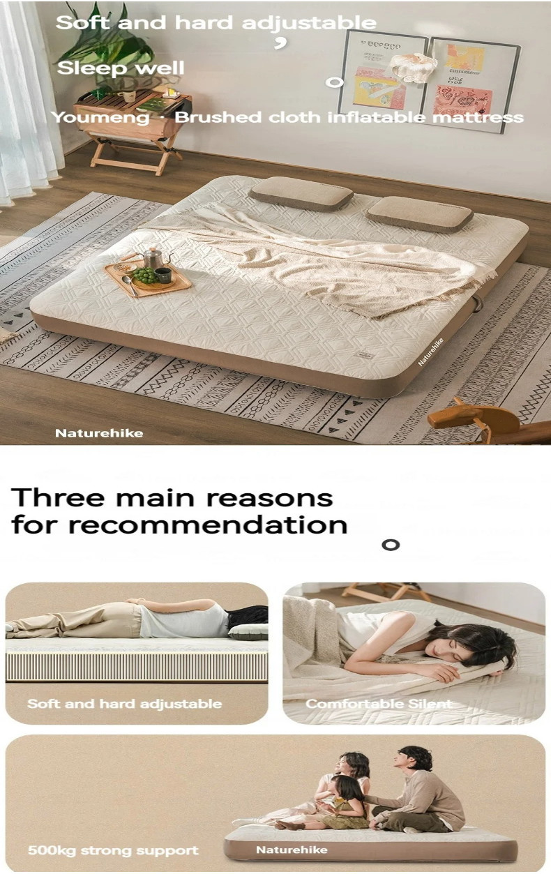 Naturehike Inflatable Mattress Camping Outdoor Tent Sleeping Pad PVC