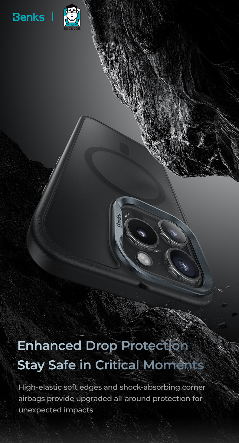 [Benks Official] Benks for IPhone 16 Plus Pro Max Mist Phone