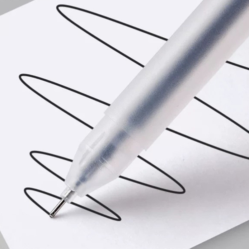 10Pcs Frosted Transparent Neutral Pen - School Office Supplies - 0.5mm ...