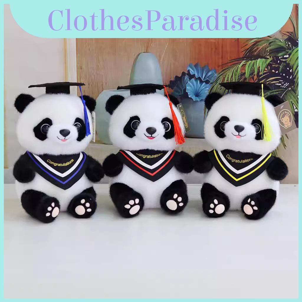 Lovable Graduation Panda Plush Adorable Stuffed Toy For Customized Logo ...