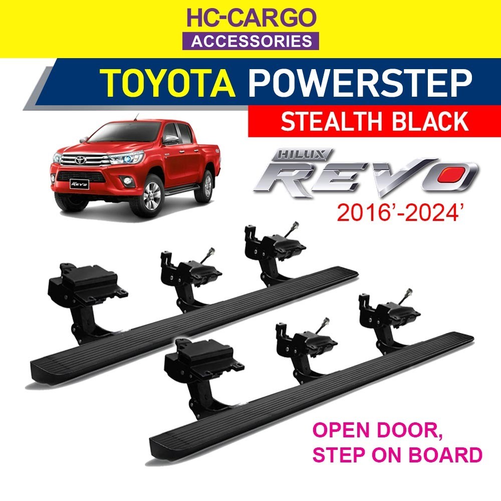 Toyota Hilux 2016 2024 Aluminum Alloy Power Side Steps Retractable