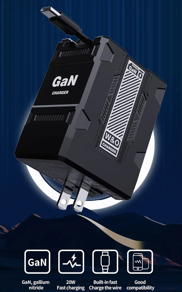 Mech-Style 120W GaN Fast Charging Adapter With Type-C+ios 80CM ...