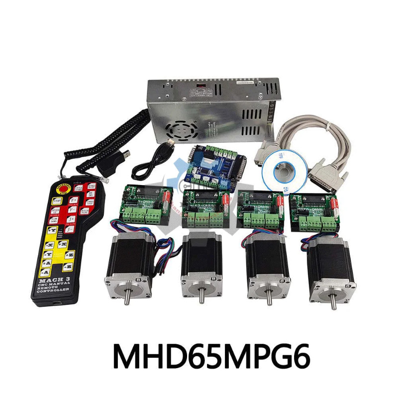 CNC Mach3 4-Axis Control Card Kit TB6560 stepper motor Driver*4+Nema23 ...
