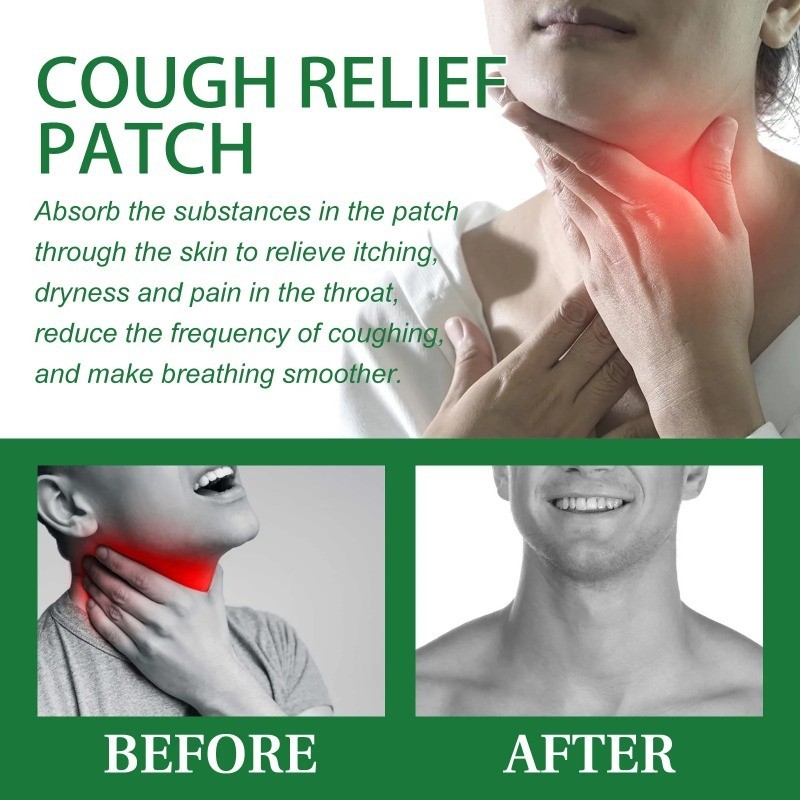 Cough Relief Patch Treatment Excessive Phlegm Dryness Itching Asthma