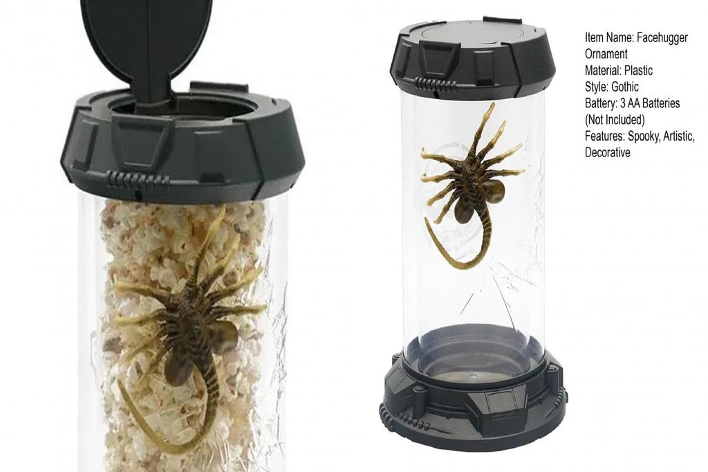 Moon Scifi Themed Popcorn Bucket Facehugger Themed Merchandise Led