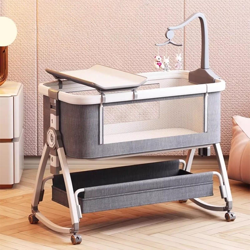 R2 Aluminum Cot R2 Movable Alloy Portable Foldable Crib Multifunctional ...