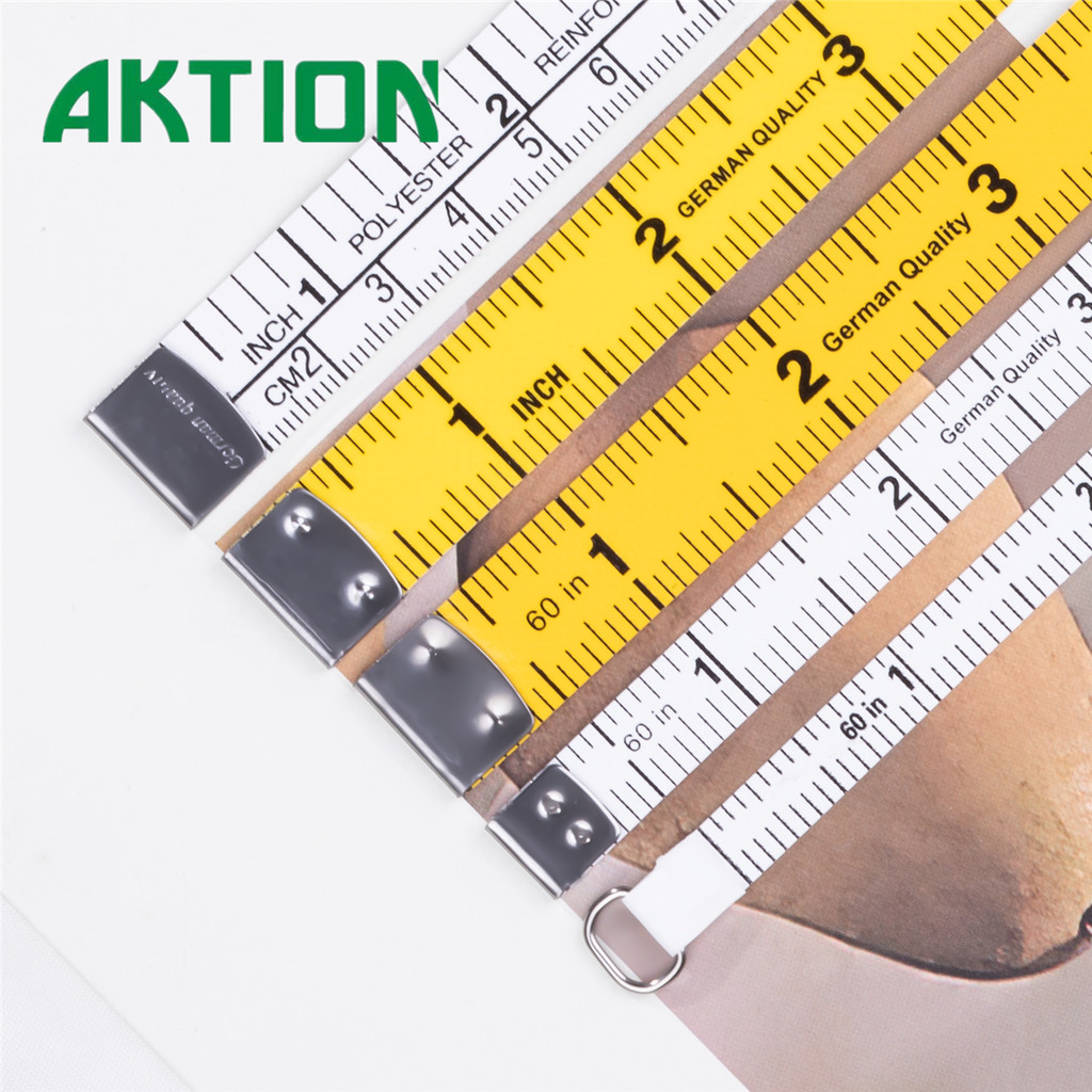 AKTION 1.5m/2m/3m Retractable Double-Sided Tape Measure - One-Click ...