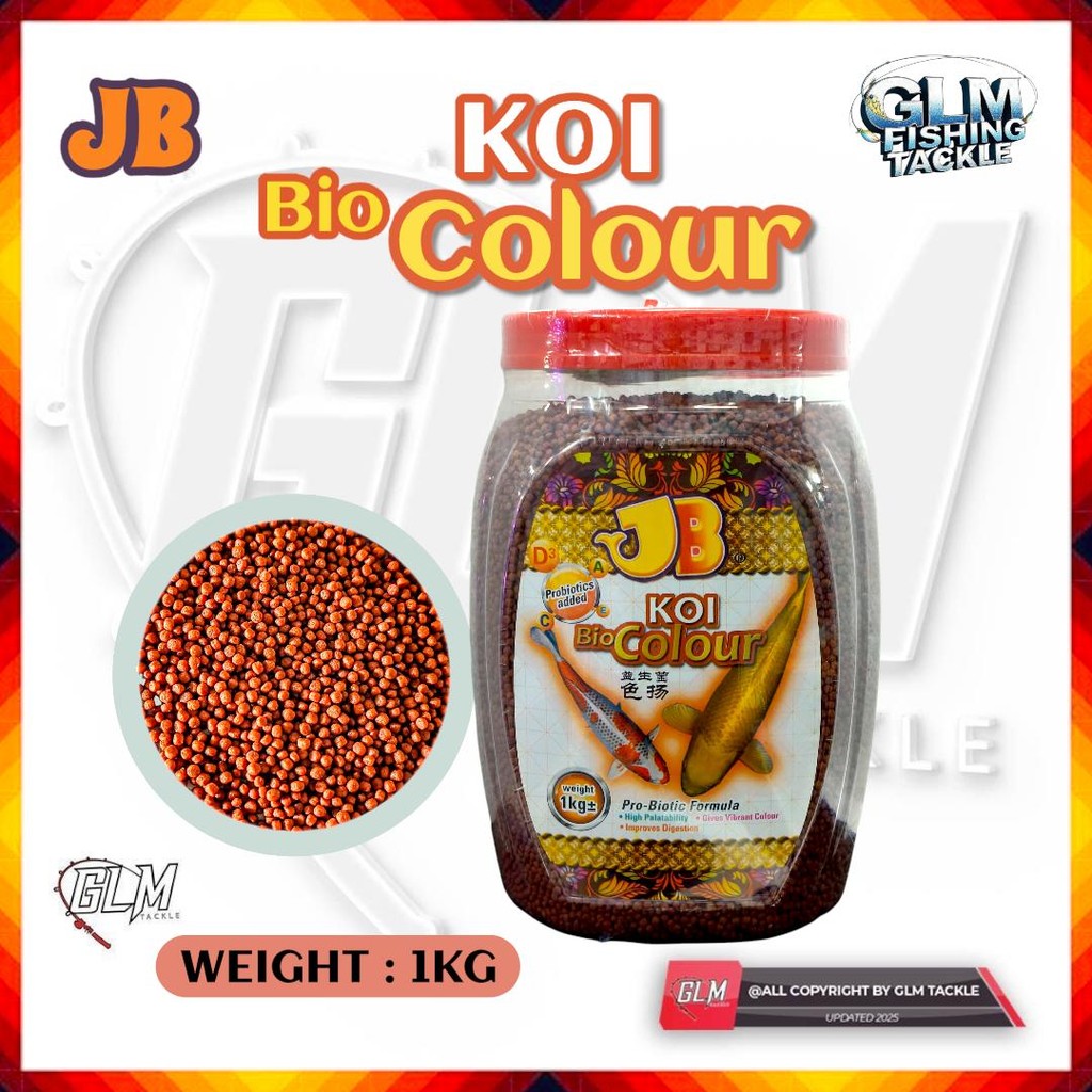 JB 1KG BIO KOI COLOUR | BIO STAPLE | BIO HIGROWTH FISH PELLET MAKANAN ...