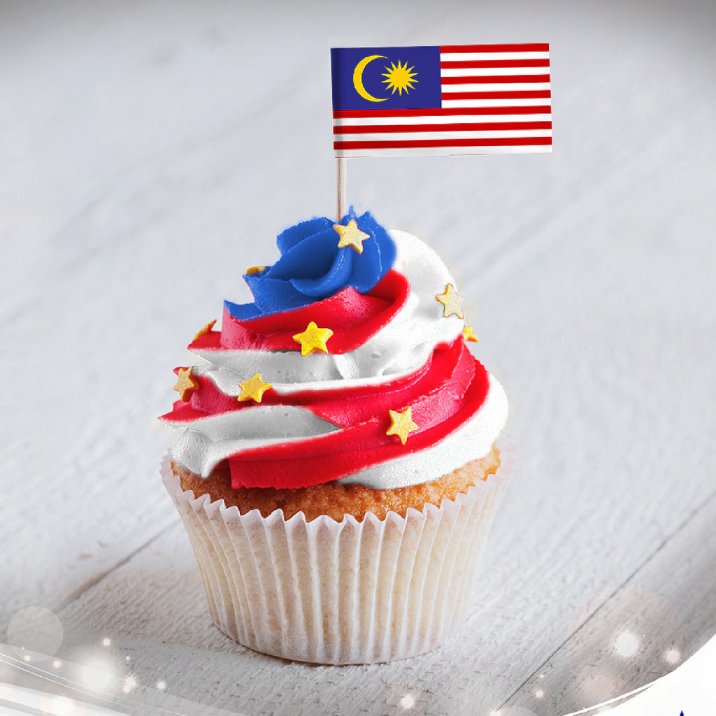 Merdeka Cake Topper Sprinkles Decoration Topper Cake Hiasan Merdeka ...
