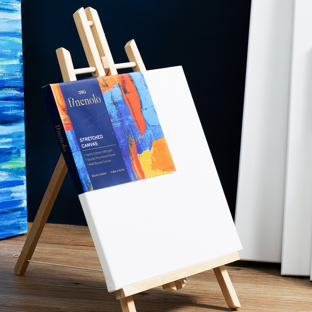 Deli Finenolo Stretched Cotton Canvas Cotton Board Frame Kanvas Lukisan ...