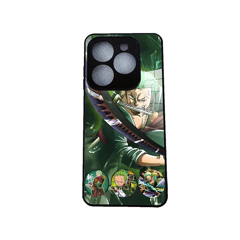 One Piece Roronoa Zoro Protector glass Casing For Infinix Smart 8 Pro