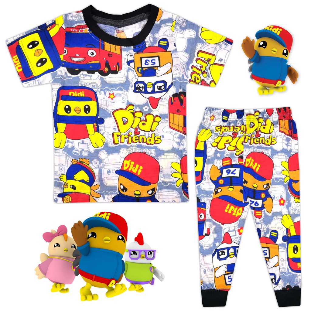 (6M-11Y) NEW DIDI BUS SEDONDON Full Cotton Kids Pajamas - Sleepwear ...