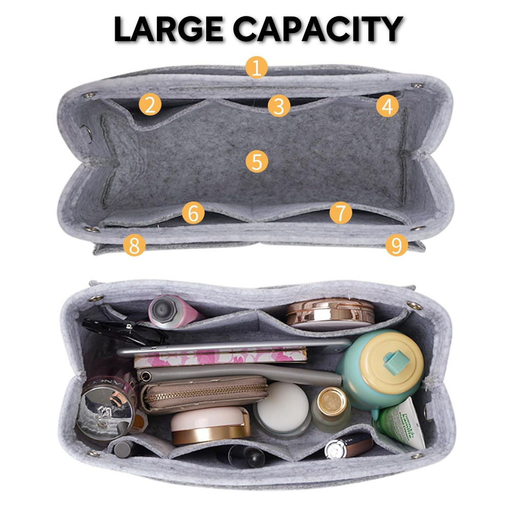 Felt Insert Bag Women Bag Organizer Handbag Inner Pocket Purse ...