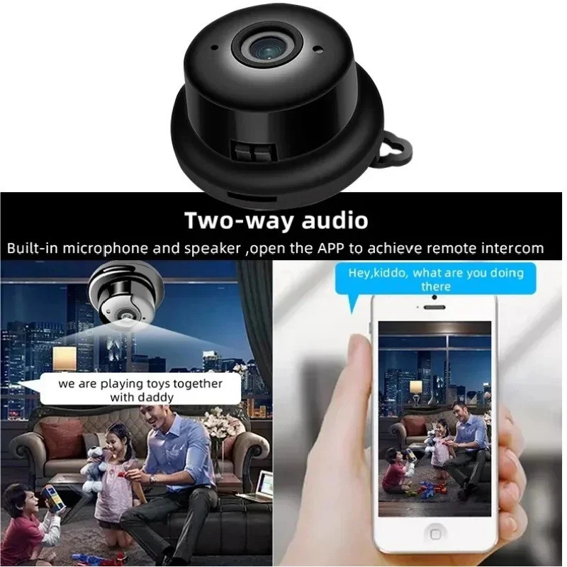 Security Mini Camera HD 1080P WiFi IP Night Vision Home Smart Motion ...