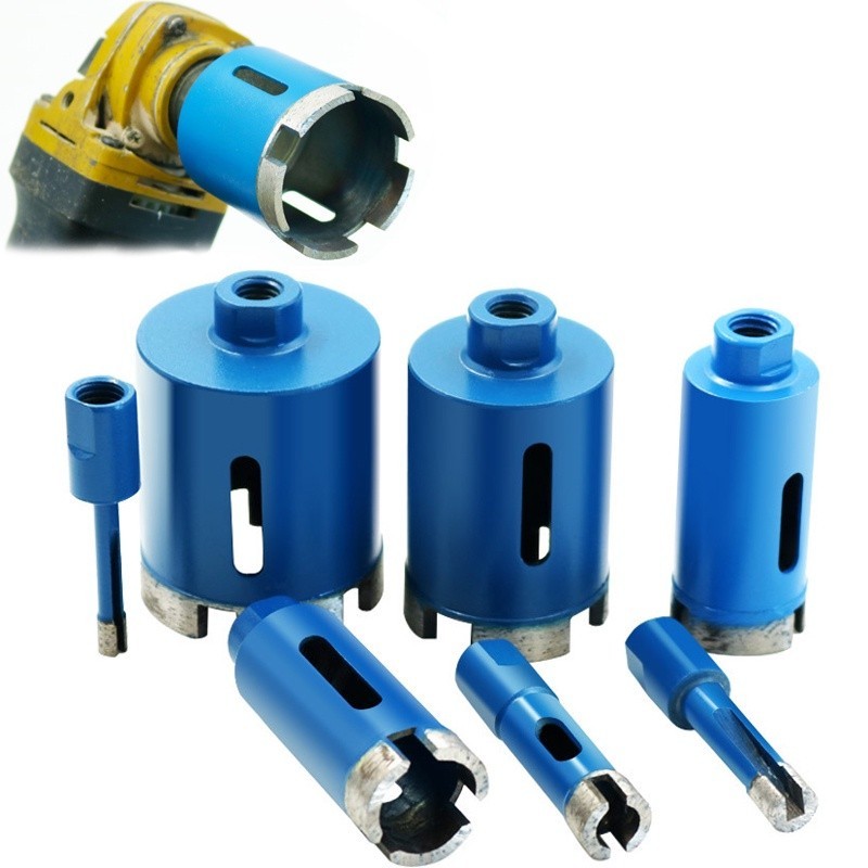 Diamond Drill Bit FACHLICH Diamond Core Drill Bits Set - 20/25/35/50mm 20F Tile Hole Saw Kit With 2" Diamond Beveling Chamfer Bits For Porcelain Ceramic Tile Granite Marble(6PCS Diamond Drill Bits For