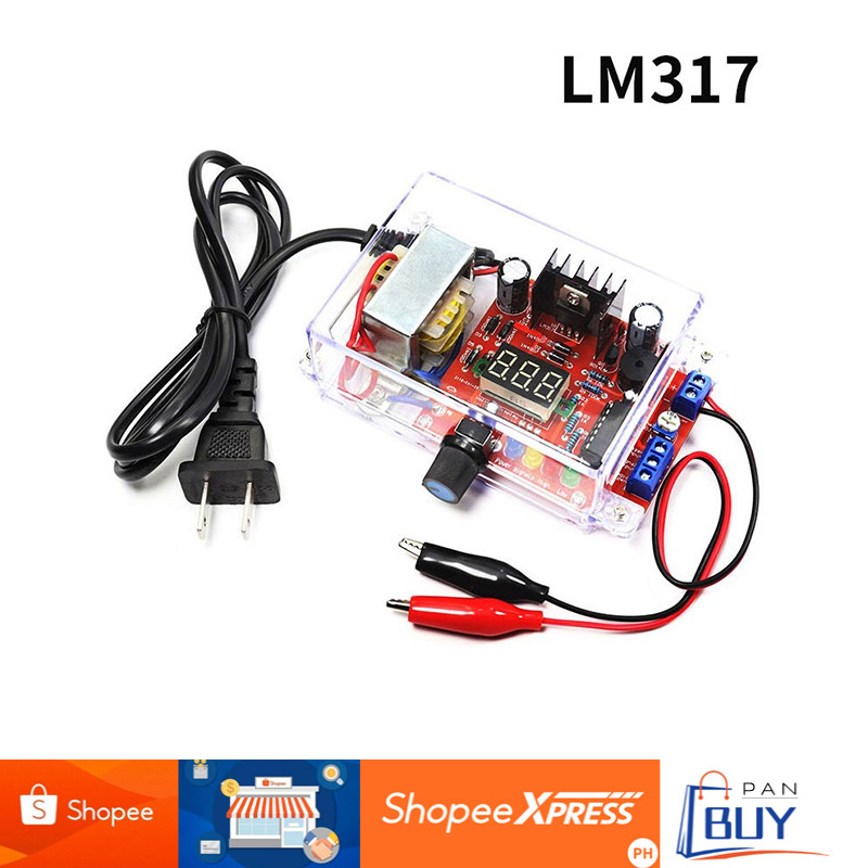 LM317 Adjustable Voltage Regulated Power Supply DIY Kit AC 220V to DC 1 ...