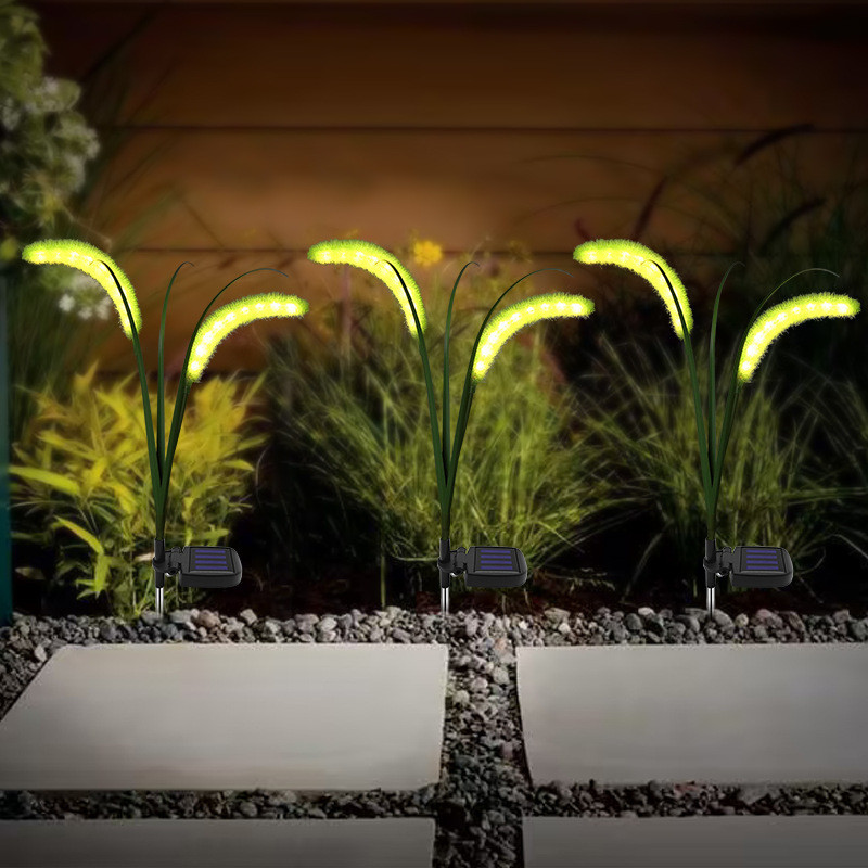Solar Garden Light Setaria Reed Lamp LED Lights Luminous Simulation ...
