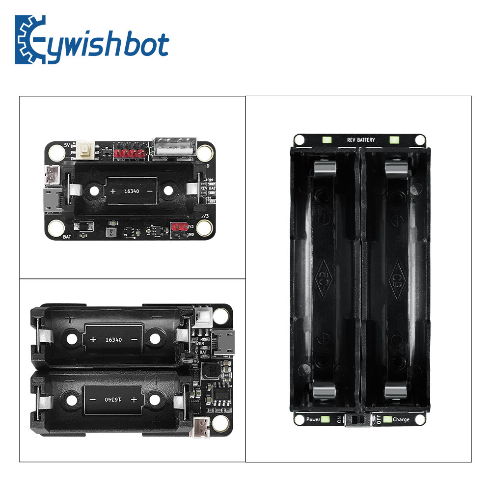 3.7V/7.4V 18650/16340 Lithium Battery Module Battery Holder with Switch ...