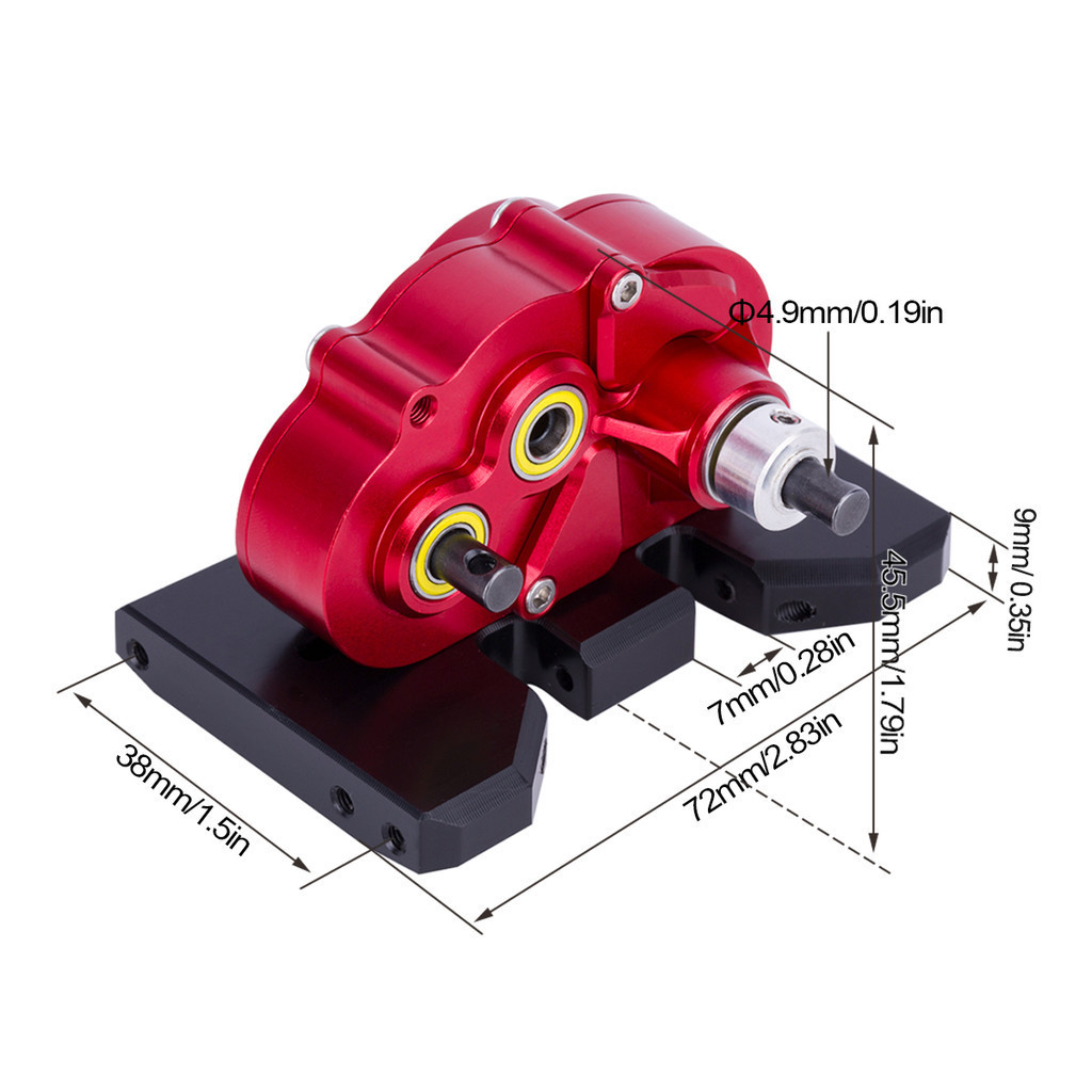 CNC Lightweight Adjustable OD-3 Overdrive Transmission Gearbox for 1/10 ...
