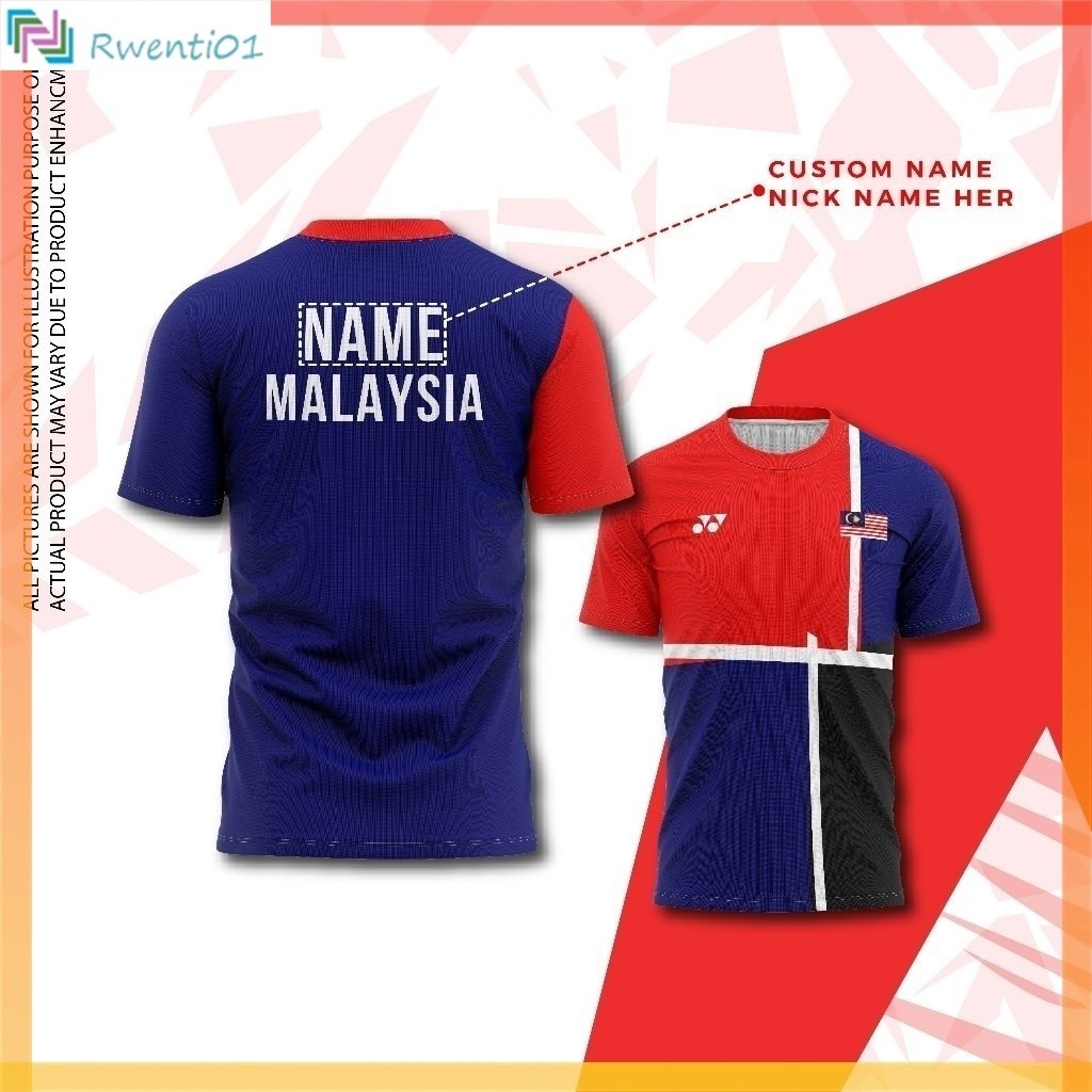 MALAYSIA OLYMPIC BADMINTON JERSEY, JERSI BADMINTON OLIMPIK MALAYSIA