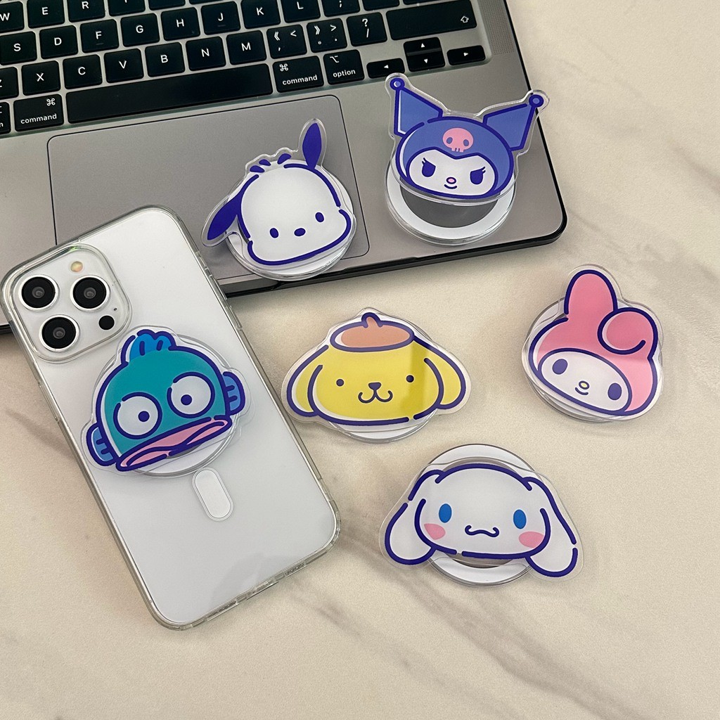 Magnetic Attraction Phone Holder Creative Stand Kickstand Cute Cartoon ...