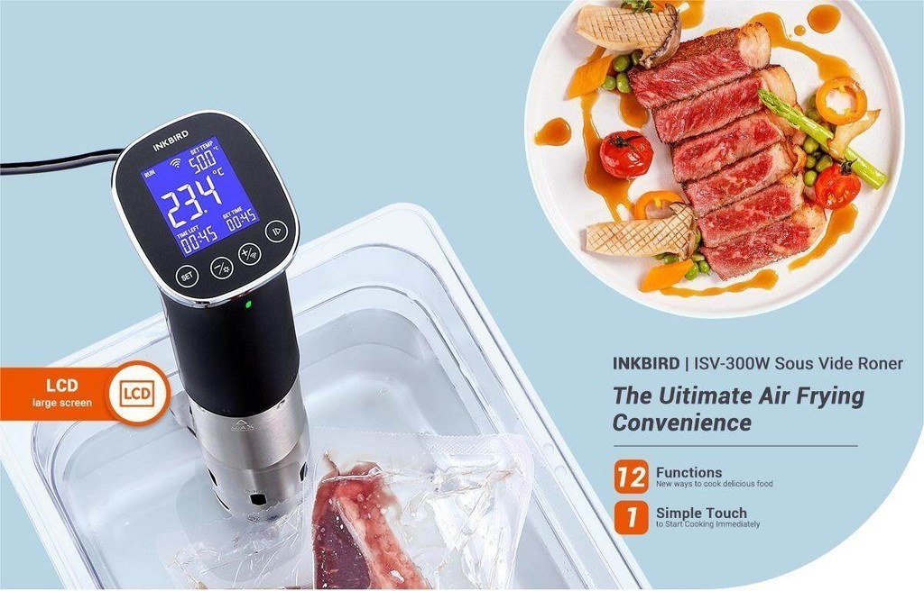 Cuiseur Sous Vide Intelligent Aobosi 800W – WiFi Tactile, Robot Circulateur, Noir, Neuf