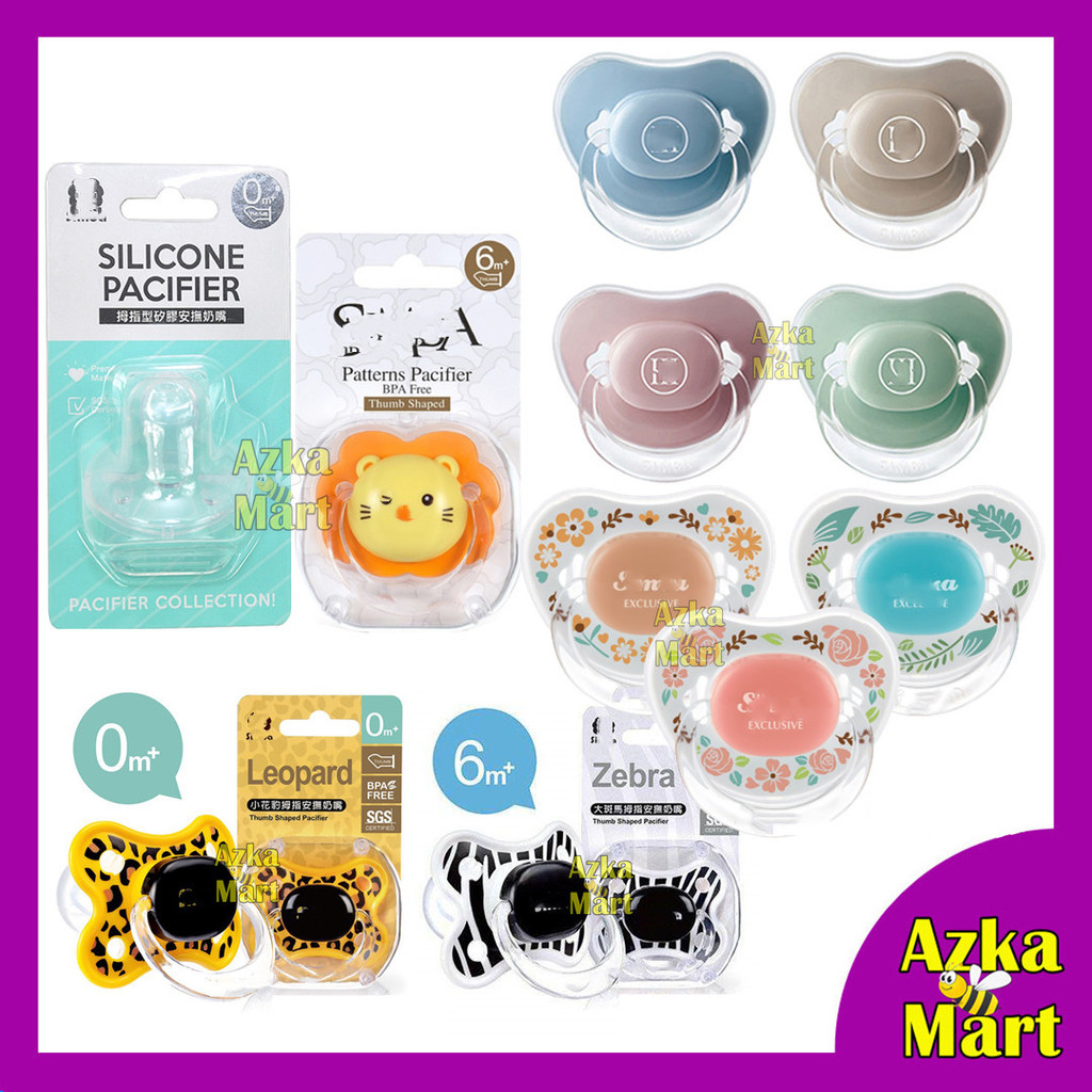Taiwan Little Lion Pacifier Thumb Shaped | Leopard Zebra Crystal ...