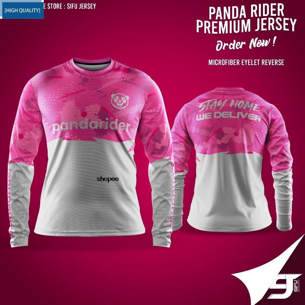 PANDA RIDER PREMIUM TSHIRT READY STOCK BAJU FOOD PANDA RIDER LONG ...