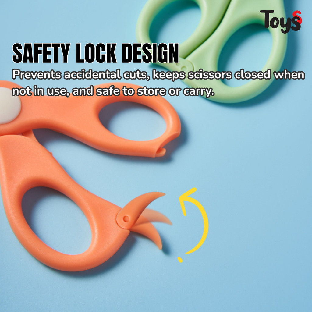 Toyss Ceramic Scissors Gunting Makanan Baby Scissors Baby Food Scissors ...