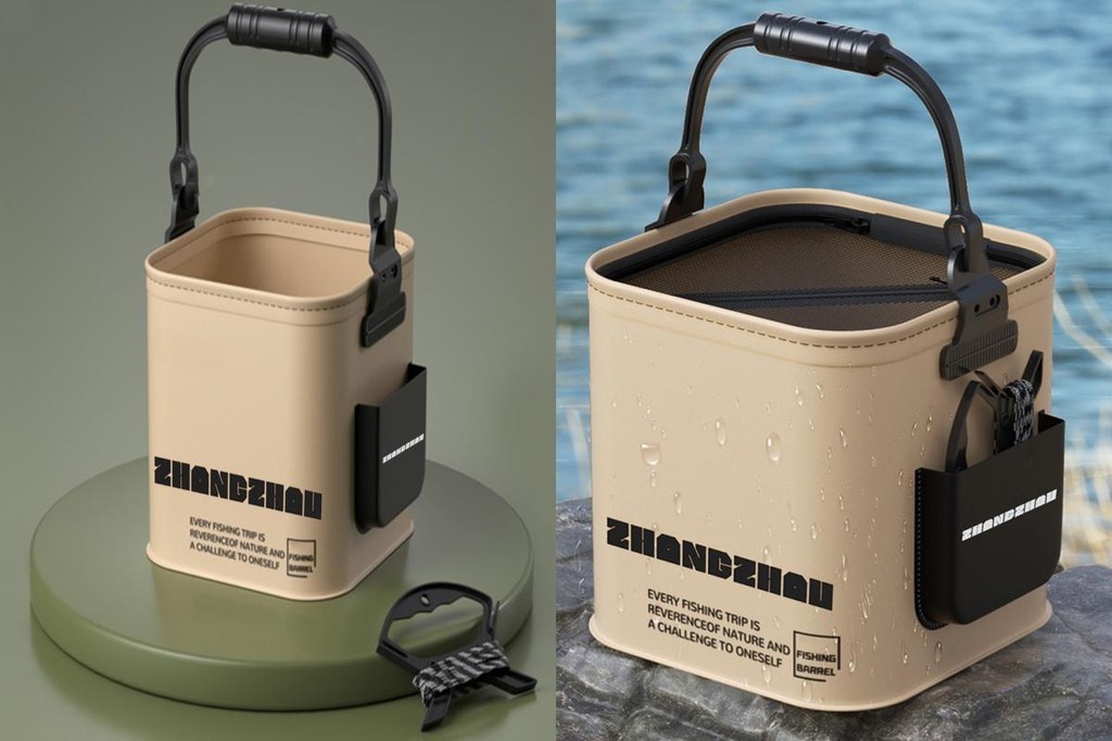{tshitoli} Waterproof Storage Bag Compact Fish Bucket Portable ...