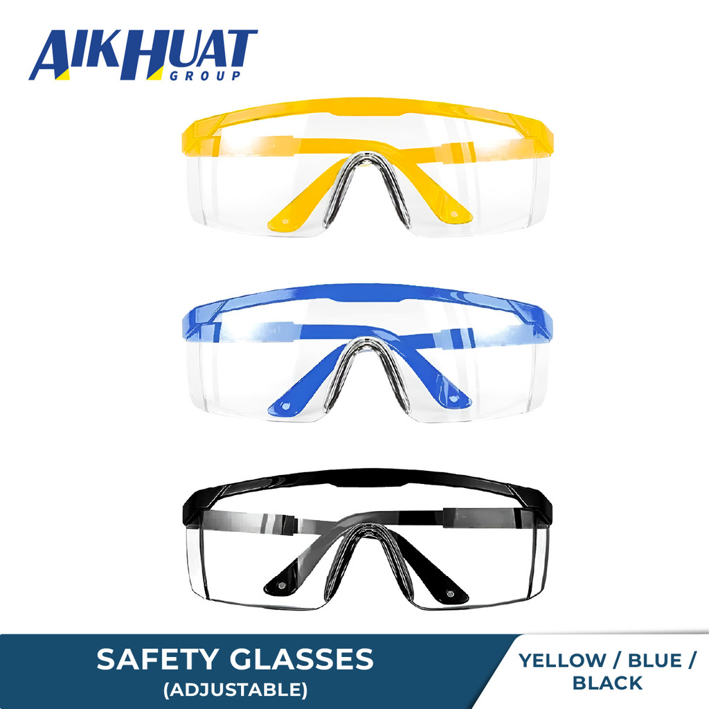 Safety Transparent Eyewear Adjustable Glasses Eye Protection Working ...